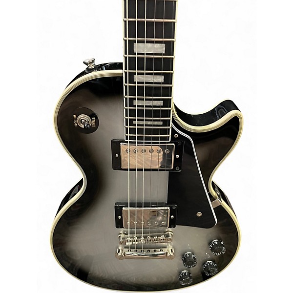 Used Epiphone Les Paul Custom Silverburst Solid Body Electric Guitar