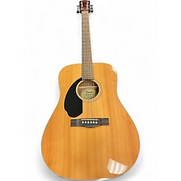 Used Fender cd60s lh Natural Acoustic Guitar