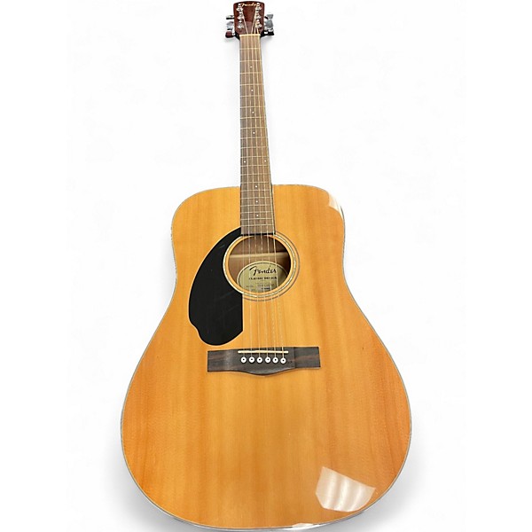 Used Fender cd60s lh Natural Acoustic Guitar