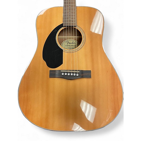 Used Fender cd60s lh Natural Acoustic Guitar