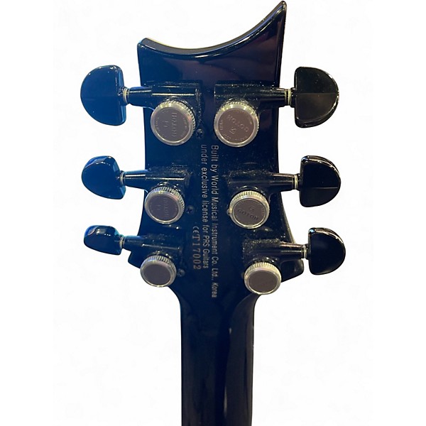 Used PRS SE Custom 24 Trans Black Solid Body Electric Guitar