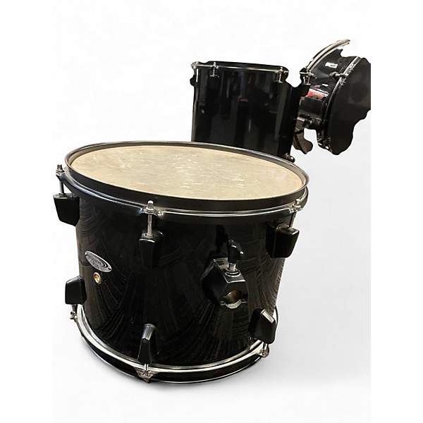 Used Percussion Plus 5 Piece PP4200BK Black Drum Kit