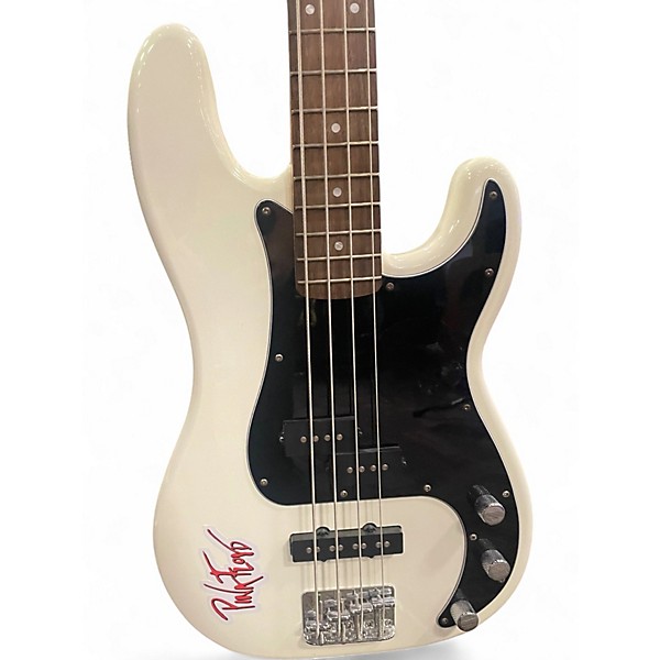 Used Squier Affinity Precision Bass Pearl White Electric Bass Guitar