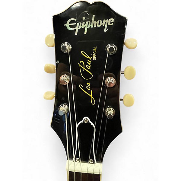 Used 2025 Epiphone Les Paul Special Double Cutaway TV Yellow Solid Body Electric Guitar