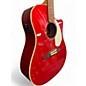 Used Fender Sonoran SCE Candy Apple Red Acoustic Electric Guitar