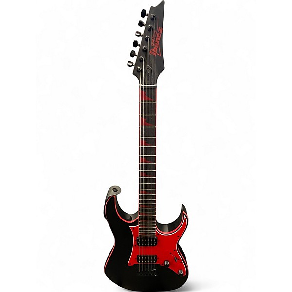 Used Ibanez GIO GRG131DXBKF Black Solid Body Electric Guitar