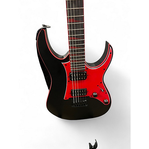 Used Ibanez GIO GRG131DXBKF Black Solid Body Electric Guitar