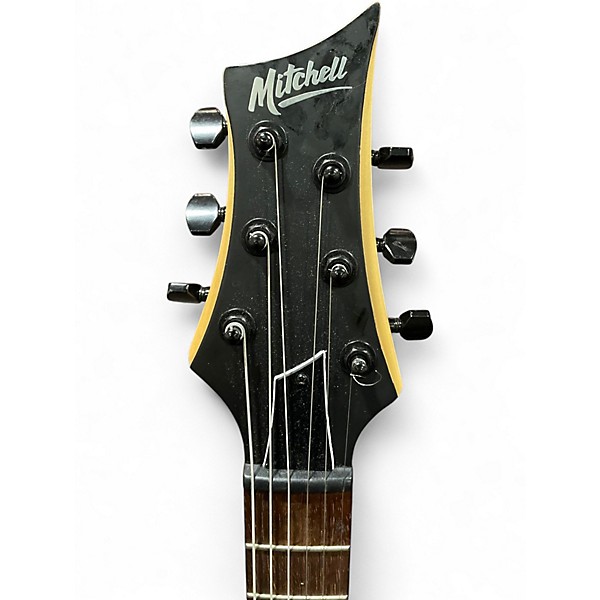 Used Mitchell MM100 Mini Walnut Solid Body Electric Guitar