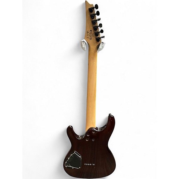 Used Ibanez S621QM Amber Solid Body Electric Guitar