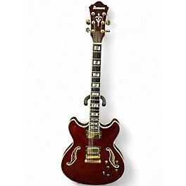 Used 2015 Ibanez AS253 BM Trans Red Hollow Body Electric Guitar