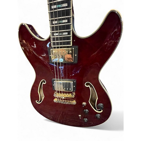 Used 2015 Ibanez AS253 BM Trans Red Hollow Body Electric Guitar