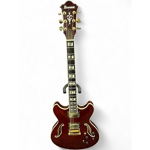 Used 2015 Ibanez AS253 BM Trans Red Hollow Body Electric Guitar