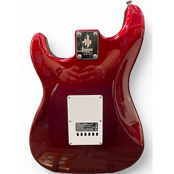 Used Donner DST100R Candy Apple Red Solid Body Electric Guitar