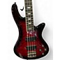 Used Schecter Guitar Research Stiletto Extreme 4 Cherry Sunburst Electric Bass Guitar