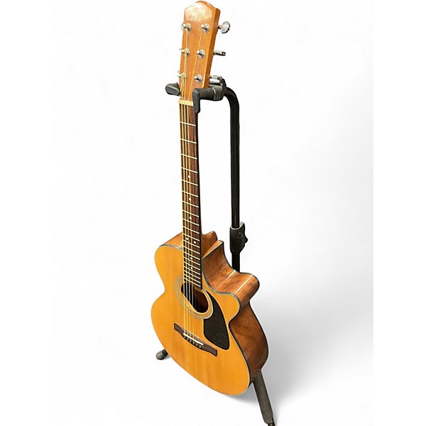 Used Fender GC140SCE Grand Concert Natural Acoustic Electric Guitar