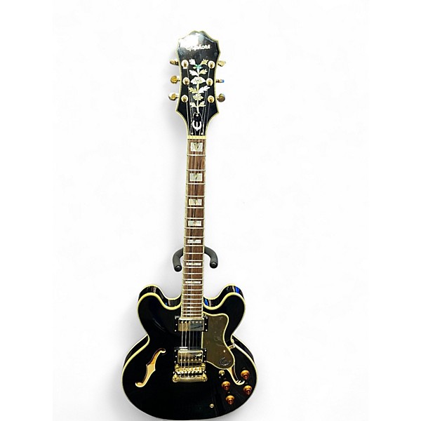 Used Epiphone Sheraton II er Ebony Hollow Body Electric Guitar