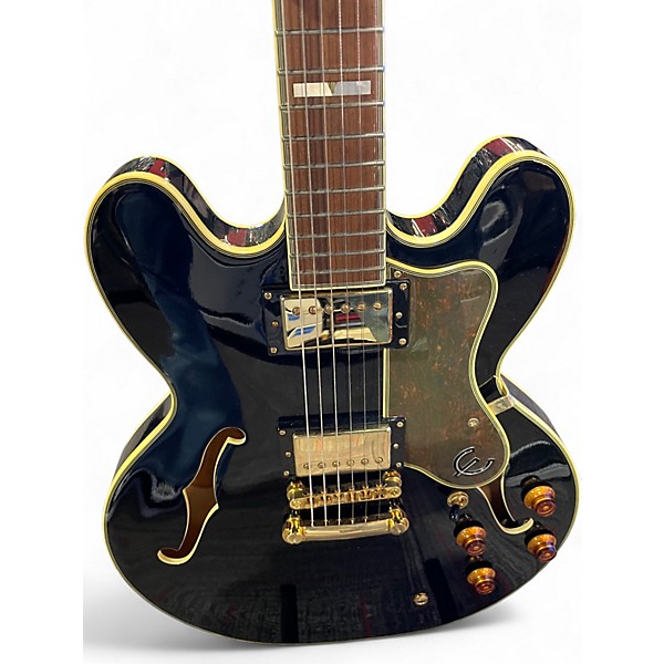 Used Epiphone Sheraton II er Ebony Hollow Body Electric Guitar