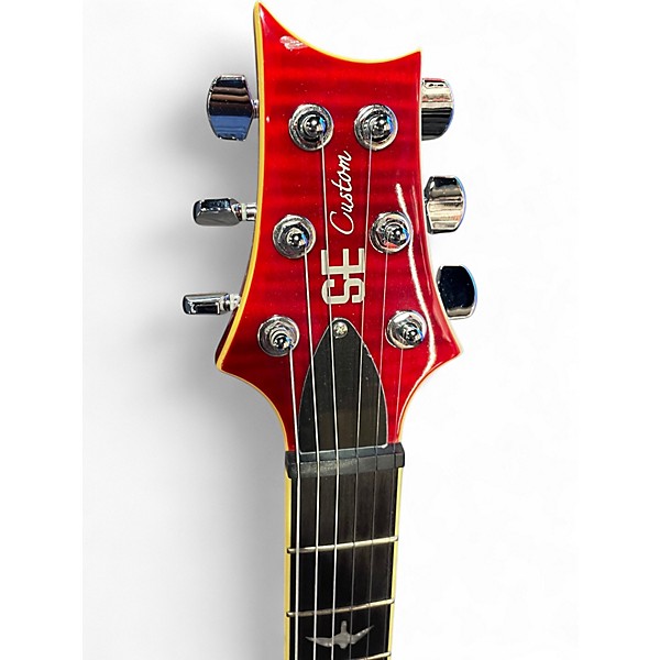 Used PRS SE Custom 24 Cherry Sunburst Solid Body Electric Guitar