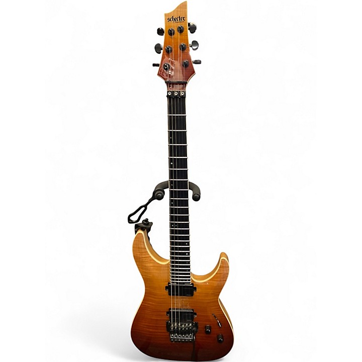 Used Schecter Guitar Research C1 SLS FR FADE BURST Solid Body