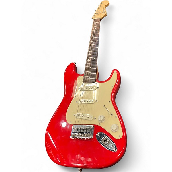 Used Squier Mini Affinity Stratocaster Red Electric Guitar