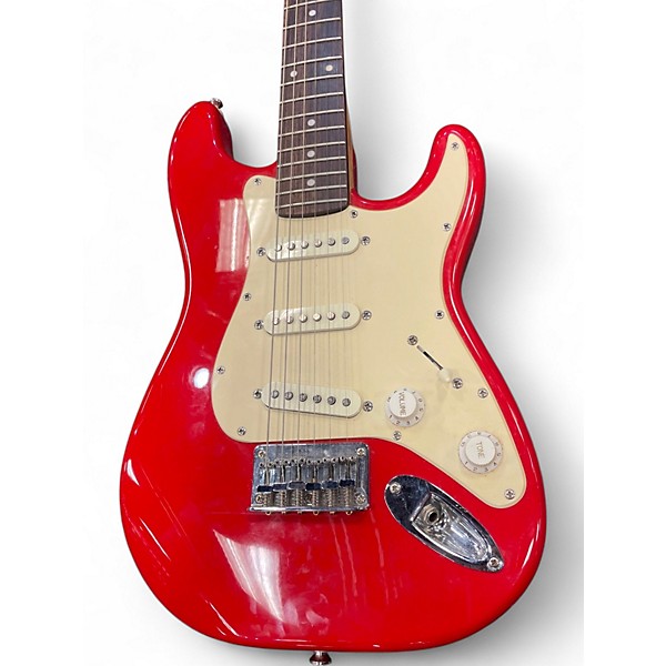 Used Squier Mini Affinity Stratocaster Red Electric Guitar