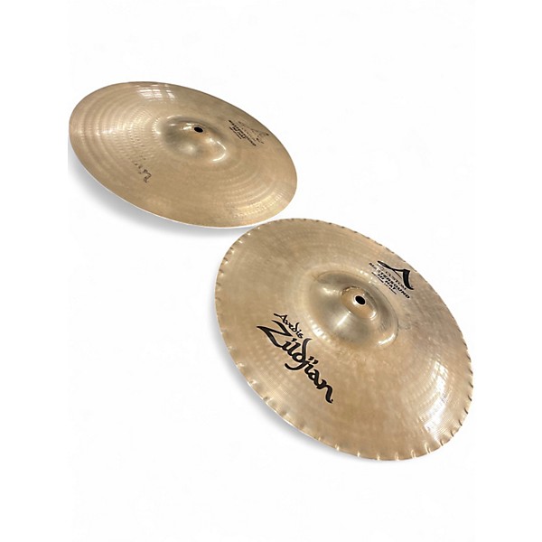 Used Zildjian 13in A Custom Hi Hat Pair Cymbal