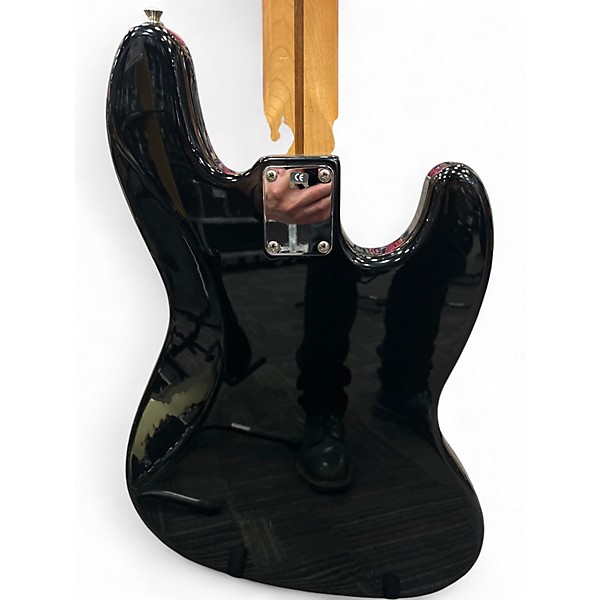 Used 1998 Fender Standard Jazz Bass Left Handed BLACK Electric Bass Guitar