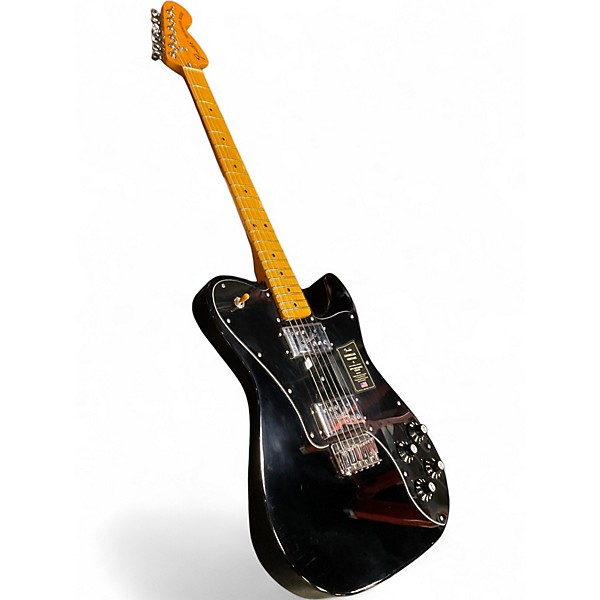 Used Fender AMERICAN VINTAGE II 1975 TELECASTER DELUXE BLACK Solid Body Electric Guitar
