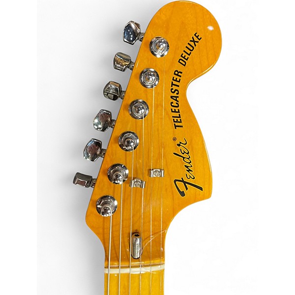 Used Fender AMERICAN VINTAGE II 1975 TELECASTER DELUXE BLACK Solid Body Electric Guitar