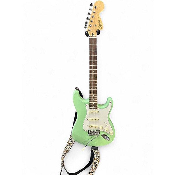 Used 2021 Squier Affinity Stratocaster Seafoam Green Solid Body Electric Guitar