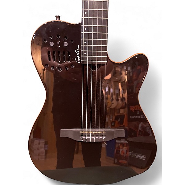 Used Godin ACS Multiac Black Acoustic Electric Guitar