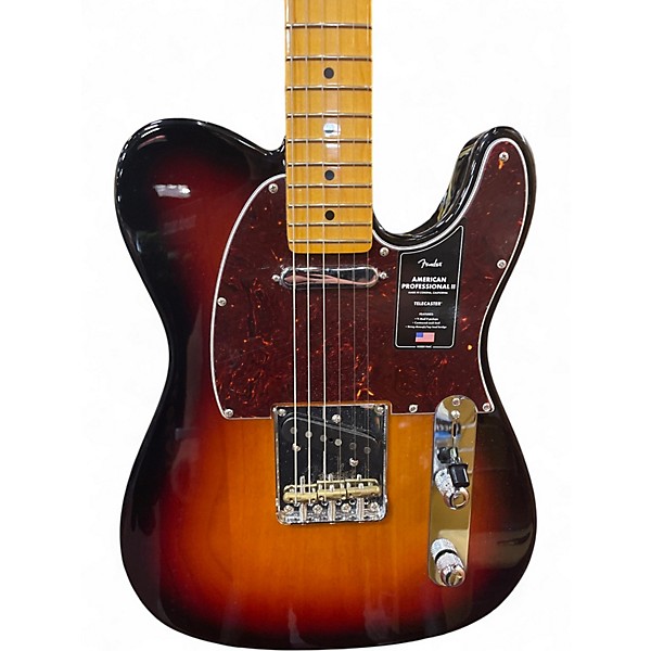 Used Fender American Professional II Telecaster 2 Color Sunburst Solid Body Electric Guitar