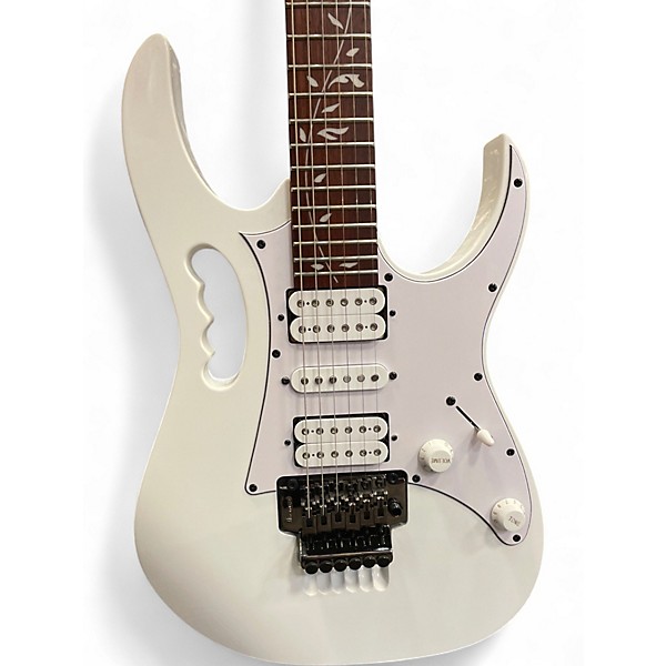 Used Ibanez JEMJR Alpine White Solid Body Electric Guitar