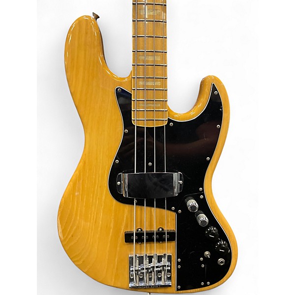 Used 1999 Fender Marcus Miller Signature Jazz Bass Natural Electric Bass Guitar
