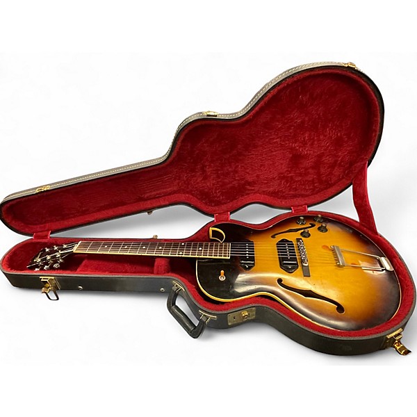 Vintage 1956 Gibson ES225T Sunburst Hollow Body Electric Guitar
