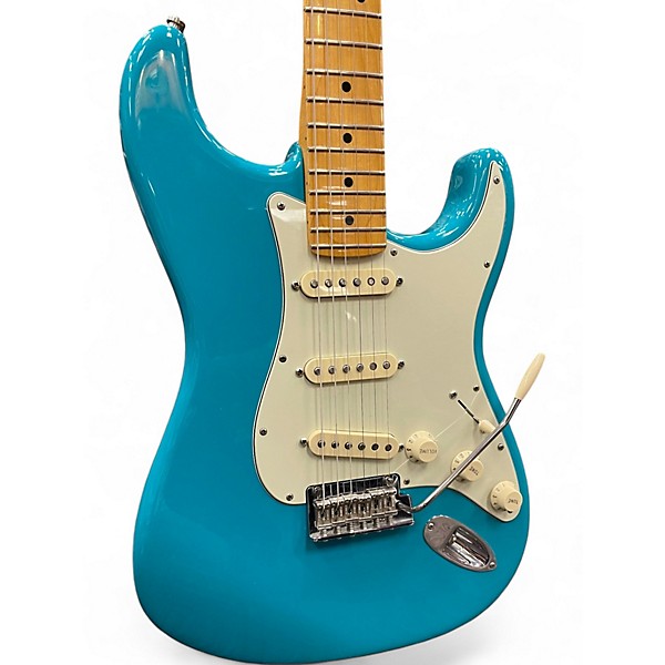 Used 2021 Fender American Professional II Stratocaster Blue Solid Body Electric Guitar