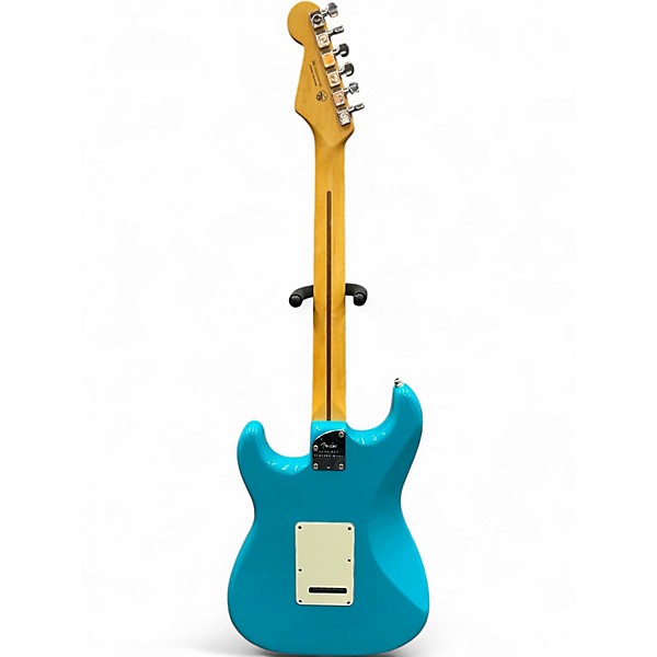 Used 2021 Fender American Professional II Stratocaster Blue Solid Body Electric Guitar