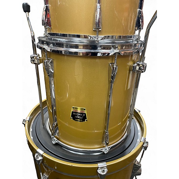Used Yamaha 5 Piece Stage Custom Advantage Aztec Gold Drum Kit
