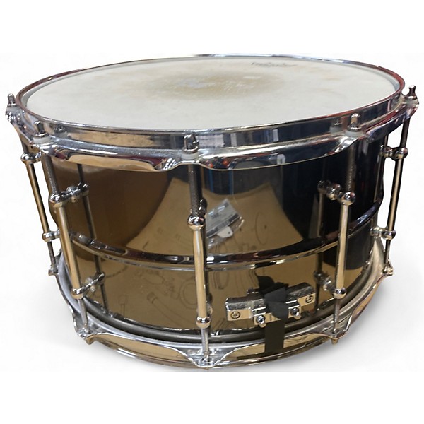 Used Ludwig 8X14 Black Magic Snare Black Chrome Drum