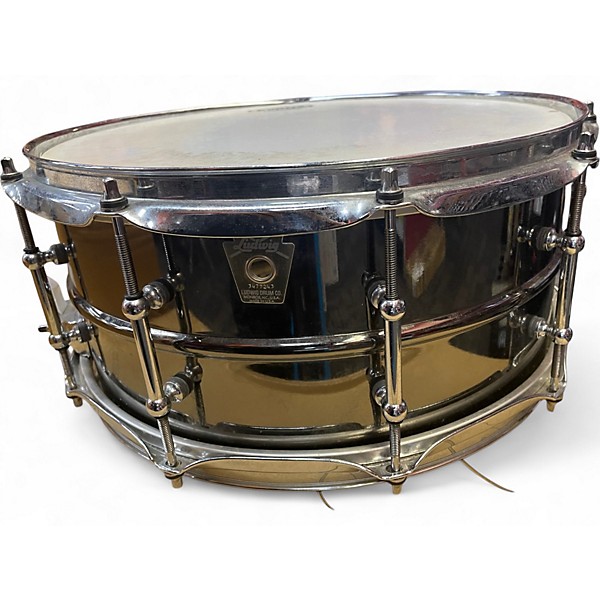 Used Ludwig 6.5X14 Black Beauty LB417 Black Chrome Drum