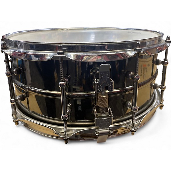 Used Ludwig 6.5X14 Black Beauty LB417 Black Chrome Drum