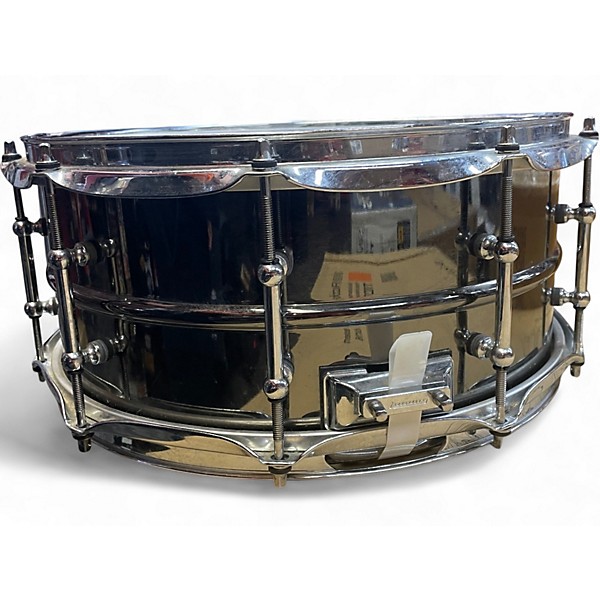 Used Ludwig 6.5X14 Black Beauty LB417 Black Chrome Drum