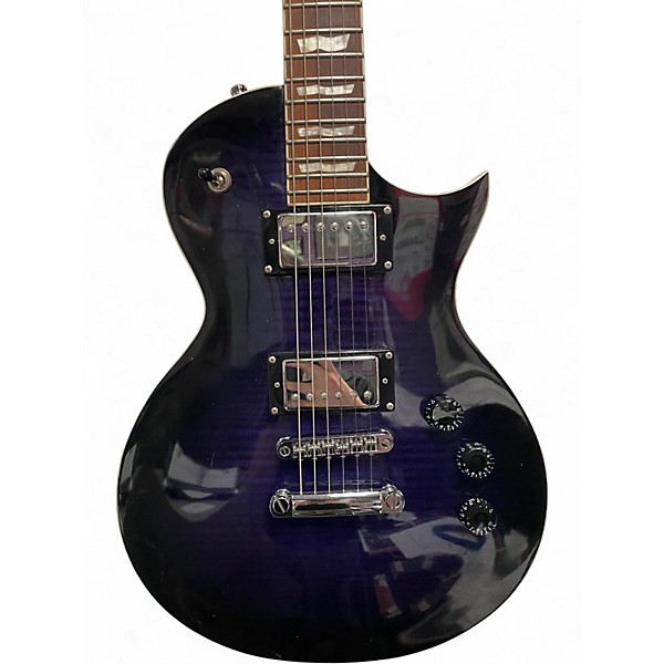 Used ESP LTD EC256FM Trans Purple Solid Body Electric Guitar