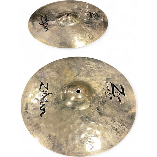 Used Zildjian 15in Z Custom Hi Hat Pair Cymbal