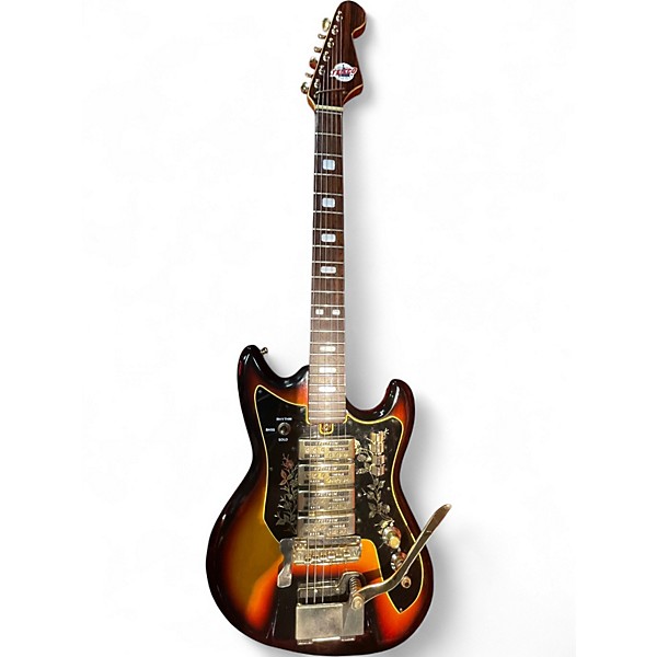 Vintage 1962 Teisco ET-440 SPECTRUM Sunburst Solid Body Electric Guitar