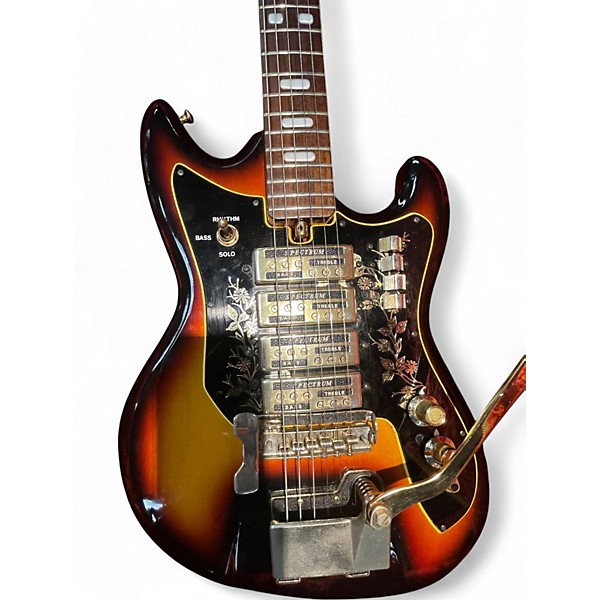 Vintage 1962 Teisco ET-440 SPECTRUM Sunburst Solid Body Electric Guitar