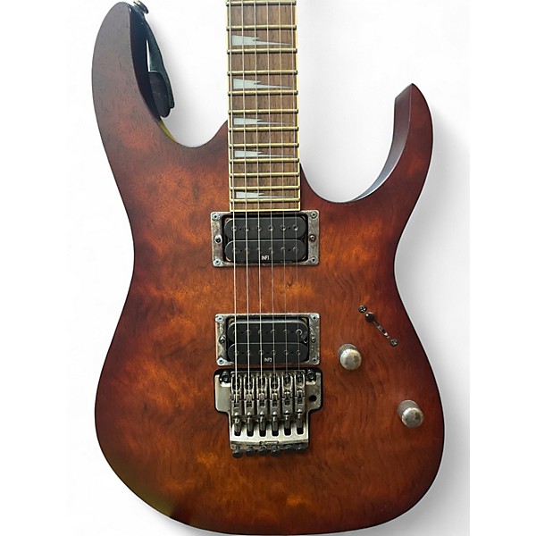 Used Ibanez Rg420FB Brown Sunburst Solid Body Electric Guitar