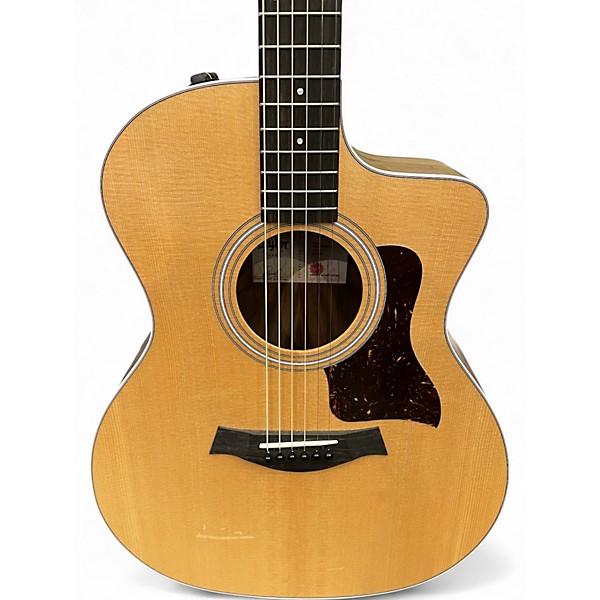 Used Taylor 214CE Natural Acoustic Electric Guitar