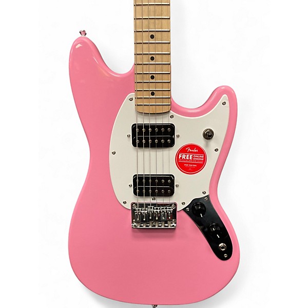 Used Squier SONIC MUSTANG Pink Baritone Guitars