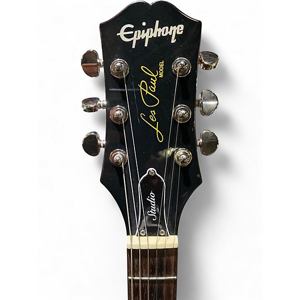 Used Epiphone Les Paul Studio Burgundy Solid Body Electric Guitar